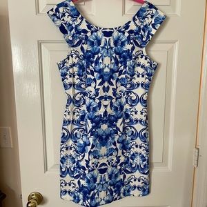 Forever 21 blue and white floral dress